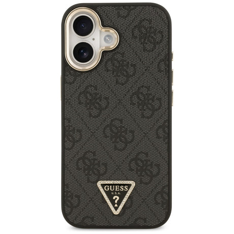 Husa de protectie Guess Hardcase 4G Triangle Logo MagSafe (GUHMP17SP4GTDGMK) compatibil cu iPhone 17, Negru