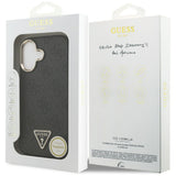 Husa de protectie Guess Hardcase 4G Triangle Logo MagSafe (GUHMP17SP4GTDGMK) compatibil cu iPhone 17, Negru