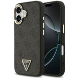 Husa de protectie Guess Hardcase 4G Triangle Logo MagSafe (GUHMP17SP4GTDGMK) compatibil cu iPhone 17, Negru