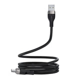 Cablu Acefast (C11-04), Magnetic Winding, Fast Charging, USB to Type-C, 3A, Adjustable Lenght, 1.2m, Negru