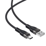 Cablu Acefast (C11-04), Magnetic Winding, Fast Charging, USB to Type-C, 3A, Adjustable Lenght, 1.2m, Negru