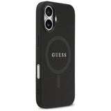 Husa de protectie Guess Saffiano Classic Logo MagSafe (GUHMP17SPSAHMCK) compatibil cu iPhone 17, Negru
