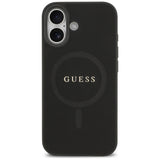Husa de protectie Guess Saffiano Classic Logo MagSafe (GUHMP17SPSAHMCK) compatibil cu iPhone 17, Negru