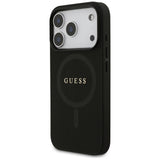Husa de protectie Guess Saffiano Classic Logo MagSafe (GUHMP17LPSAHMCK) compatibil cu iPhone 17 Pro, Negru