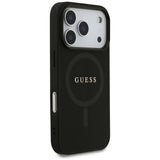 Husa de protectie Guess Saffiano Classic Logo MagSafe (GUHMP17LPSAHMCK) compatibil cu iPhone 17 Pro, Negru