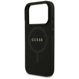 Husa de protectie Guess Saffiano Classic Logo MagSafe (GUHMP17LPSAHMCK) compatibil cu iPhone 17 Pro, Negru