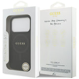 Husa de protectie Guess Saffiano Classic Logo MagSafe (GUHMP17LPSAHMCK) compatibil cu iPhone 17 Pro, Negru