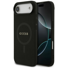 Husa de protectie Guess Saffiano Classic Logo MagSafe (GUHMP17MPSAHMCK) compatibil cu iPhone 17 Air, Negru