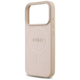 Husa de protectie Guess Saffiano Classic Logo MagSafe (GUHMP17LPSAHMCP) compatibil cu iPhone 17 Pro, Roz