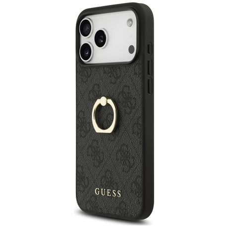 Husa de protectie Guess Hardcase 4G Ring Stand (GUHCP17X4GMRGR) compatibil cu iPhone 17 Pro Max, Negru