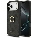 Husa de protectie Guess Hardcase 4G Ring Stand (GUHCP17X4GMRGR) compatibil cu iPhone 17 Pro Max, Negru