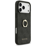 Husa de protectie Guess Hardcase 4G Ring Stand (GUHCP17X4GMRGR) compatibil cu iPhone 17 Pro Max, Negru
