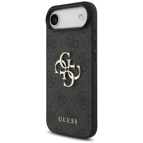 Husa de protectie Guess Hardcase 4G Classic Logo with Strap (GUHCP17MP4GMGSK) compatibil cu iPhone 17 Air, Negru