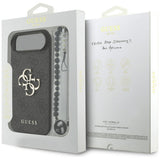 Husa de protectie Guess Hardcase 4G Classic Logo with Strap (GUHCP17MP4GMGSK) compatibil cu iPhone 17 Air, Negru