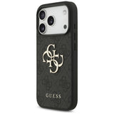 Husa de protectie Guess Hardcase 4G Classic Logo with Strap (GUHCP17LP4GMGSK) compatibil cu iPhone 17 Pro, Negru