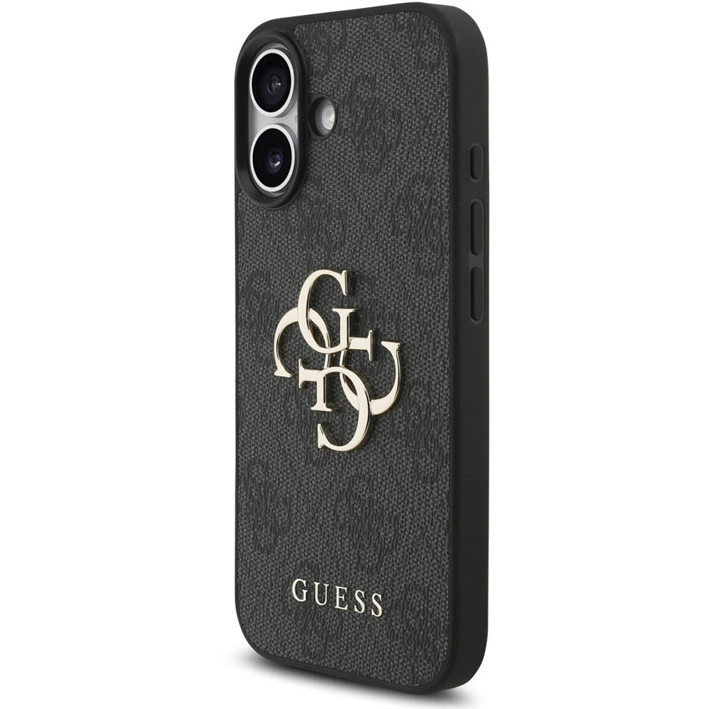 Husa de protectie Guess Hardcase 4G Classic Logo with Strap (GUHCP17SP4GMGSK) compatibil cu iPhone 17, Negru