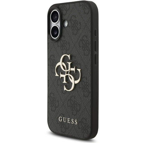 Husa de protectie Guess Hardcase 4G Classic Logo with Strap (GUHCP17SP4GMGSK) compatibil cu iPhone 17, Negru