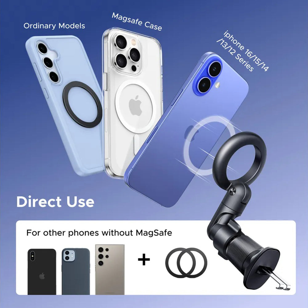 Suport Ugreen LP923 (65185), Magnetic Grip, for Air Vent, 360° Rotation, Secure Hold, Interference Free, Negru