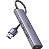 Hub Ugreen CM473 (20805), USB Type-C 4x USB 5Gbps, Gri