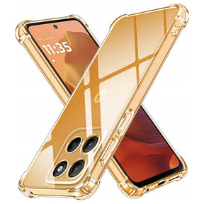 Husa de protectie Techsuit Shockproof Clear Silicone compatibil cu Motorola Moto G15 / G15 Power / G17 / G17 Power, Transparent