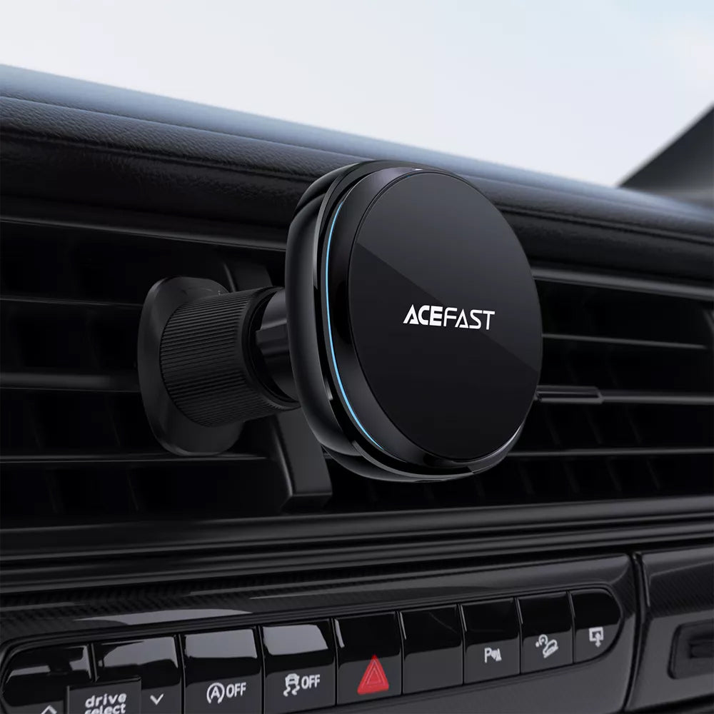 Suport Acefast with Wireless Charging (D31), for iPhone, MagSafe, 360° Adjustable, for Air Vent, 12V/2A, 15W, Negru