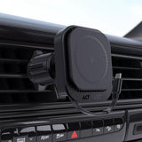 Suport Acefast with Wireless Charging (D32), for iPhone, MagSafe, Retractable Cable, for Air Vent, USB-C, 85cm, Negru