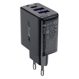 Incarcator Acefast (A57), GaN, Fast Charging, 2x USB, Type-C, PD35W, Smart Chip, Negru