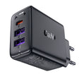 Incarcator Acefast (A57), GaN, Fast Charging, 2x USB, Type-C, PD35W, Smart Chip, Negru
