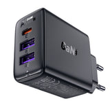 Incarcator Acefast (A57), GaN, Fast Charging, 2x USB, Type-C, PD35W, Smart Chip, Negru
