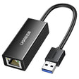 Adaptor Ugreen Ethernet Adapter CR111 (20256), USB3.0 to RJ45 1000Mbps, Plug&Play, Intuitive LED Indicator, 0.1m, Negru