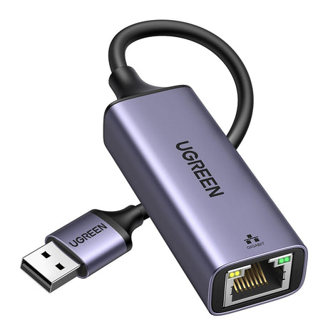 Adaptor Ugreen Ethernet CM209 USB-RJ45, gri