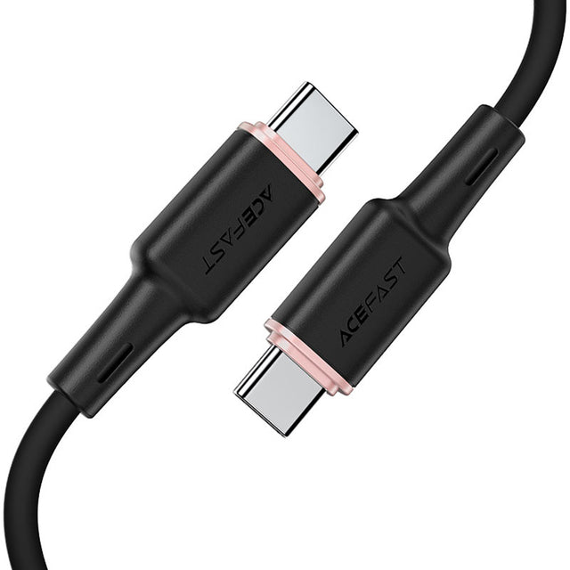 Cablu Acefast (C2-03), Type-C to Type-C, 60W, 3A, Fast Charging, 1.2m, Negru