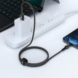 Cablu Acefast (C1-01), Type-C to Lightning, 30W, 3A, Fast Charging, MFi Certification, Nylon Braid, 1.2m, Negru