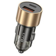 Incarcator Lito Car (IN-C04), 1x USB, 1x Type-C, 52W, Fast Charging, Ultra-Mini & Sleek Design, Universal, Negru