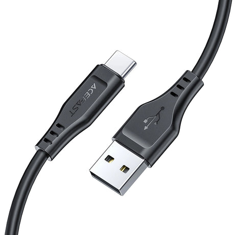 Cablu Acefast (C3-03), USB to Type-C, 60W, 3A, Fast Charging, 1.2m, Negru