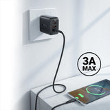 Cablu Acefast (C3-03), USB to Type-C, 60W, 3A, Fast Charging, 1.2m, Negru