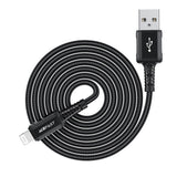 Cablu Acefast (C4-02), Fast Charging, USB to Lightning, 2.4A, Aluminum Alloy, 1.8m, Negru