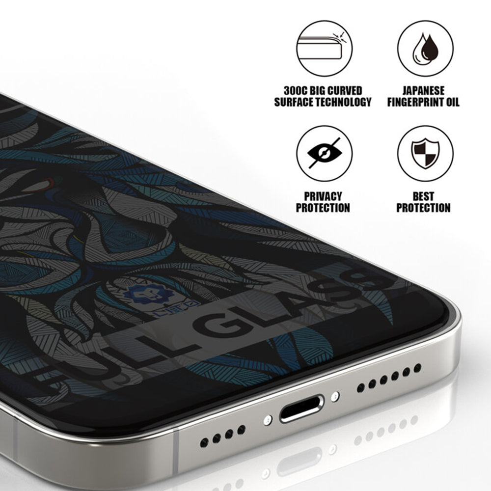 Folie de protectie Lito D+ Max Privacy 300C compatibil cu iPhone 17 Pro Max, Negru