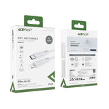 Cablu Acefast (C3-01), Type-C to Lightning, 30W, 3A, Fast Charging, 1.2m, Alb