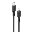 Cablu Acefast (C2-01), Type-C to Lightning, 30W, 3A, Fast Charging, MFi Certification, 1.2m, Negru