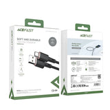 Cablu Acefast (C2-04), USB to Type-C, Fast Charging, 3A, 1.2m, Negru