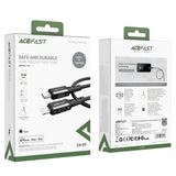 Cablu Acefast (C4-01), Fast Charging, Type-C to Lightning, 30W, 3A, Aluminum Alloy, 1.8m, Negru