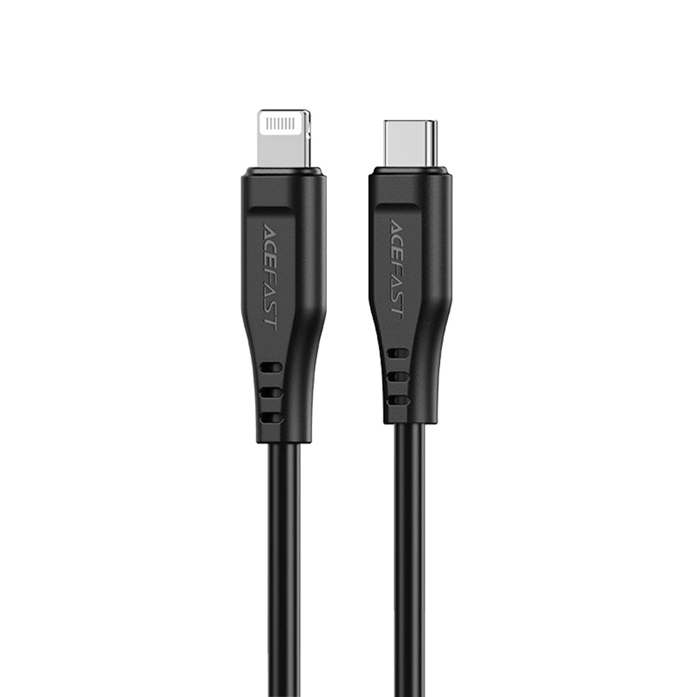 Cablu Acefast (C3-01), Type-C to Lightning, 30W, 3A, Fast Charging, 1.2m, Negru