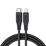 Cablu Acefast (C3-01), Type-C to Lightning, 30W, 3A, Fast Charging, 1.2m, Negru