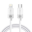 Cablu Lito Liquid Silicone (LD07), Type-C to Lightning, Fast Charging, Anti-freeze, Anti-fire, Alb