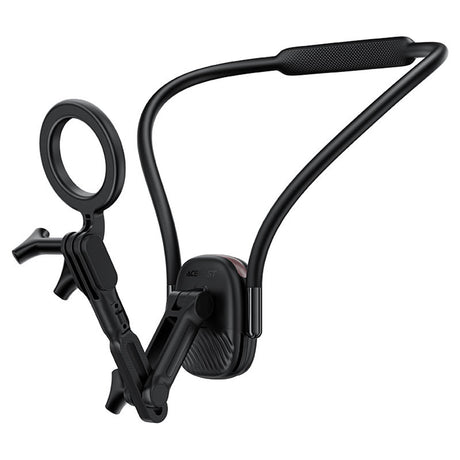 Suport Acefast Neck Phone (E32), Magnetic Grip for GoPro, Phone, 360° Adjustable, Secure Fit, Strong Magnets, Negru