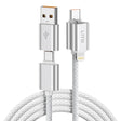 Cablu Lito Magnetic 4in1 (LD21), 5A High Current, 100W Fast Charging, Magnetic Design, Built-in Smart Chip, Alb