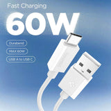 Cablu Spigen Essential EB6010AC (ACA08715), Fast Charging, USB to Type-C, 60W, 480Mbps, 1m, Alb