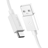 Cablu Spigen Essential EB6010AC (ACA08715), Fast Charging, USB to Type-C, 60W, 480Mbps, 1m, Alb
