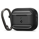 Casti Spigen Rugged Armor (ACS09822), Apple AirPods Pro 3, Negru Mat